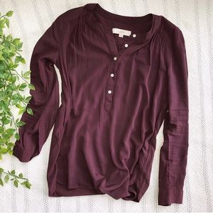 ⭐️2 for $18 LOFT Plum Blouse